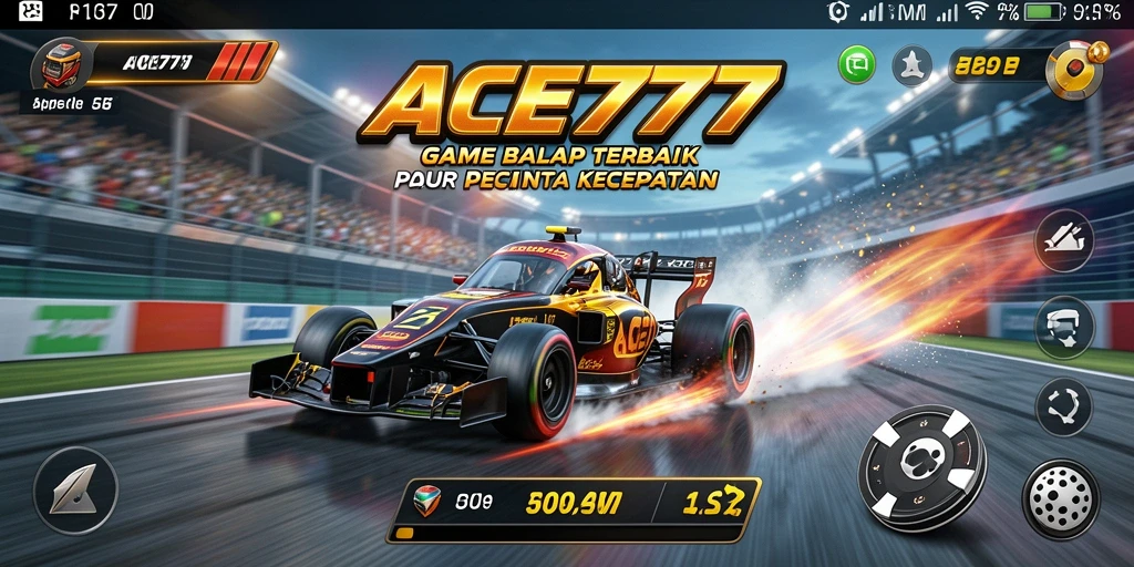 Tampilan menarik dari gameplay balap ACE777 yang mendebarkan.
