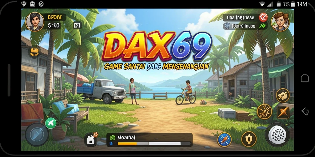 Tampilan gameplay DAX69 yang penuh warna dan menarik.