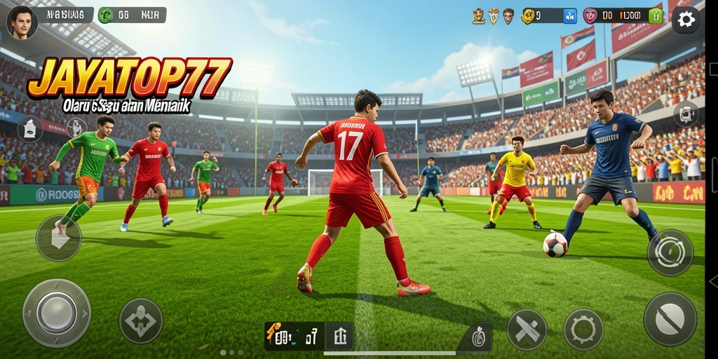 Tampilan menarik dari gameplay JAYATOP77 dengan momen seru di lapangan.