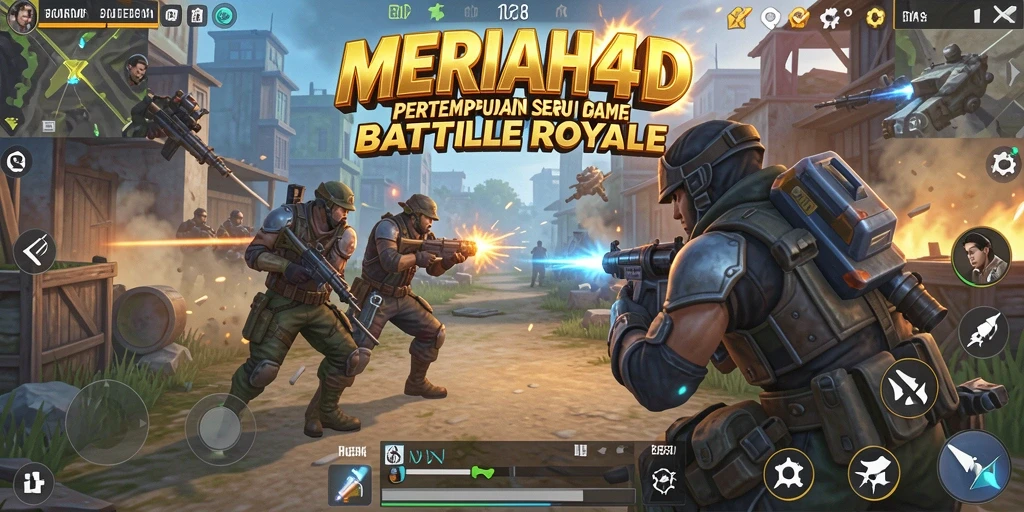 Tampilan permainan SERU dalam MERIAH4D di arena Battle Royale.