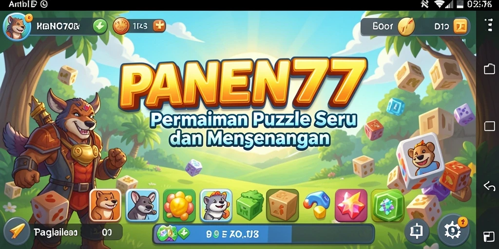 Tangkapan layar dari gameplay PANEN77 yang menampilkan tantangan puzzle.