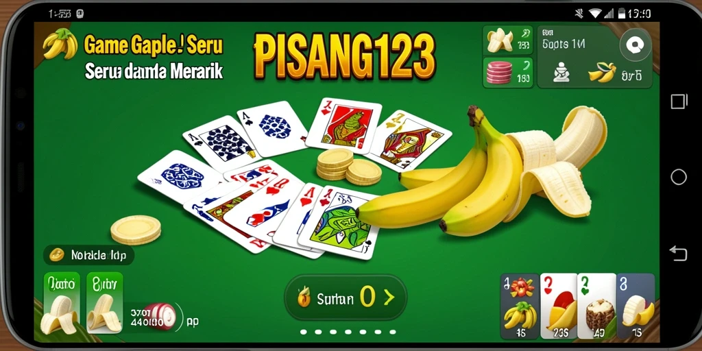 Tampilan permainan Gaple yang seru dan interaktif di PISANG123.