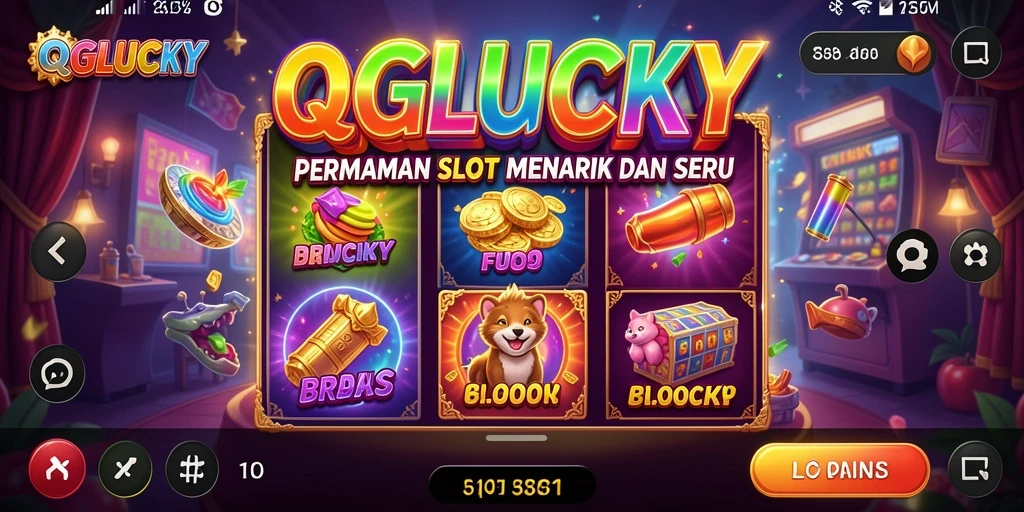 Tampilan screenshot QGLUCKY yang menampilkan keseruan gameplay Slot.