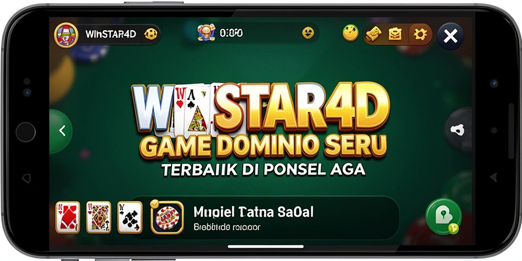Tangkapan layar WINSTAR4D menampilkan permainan Domino yang seru.